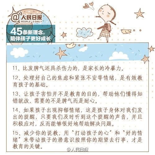人民日?qǐng)?bào)：45條陪伴孩子的新理念，值得收藏！