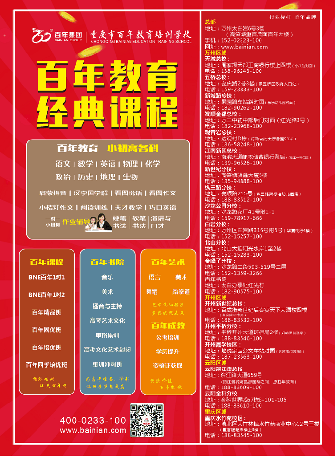 熱烈祝賀百年教育入駐云陽(yáng)，四重大禮，狂歡云陽(yáng)