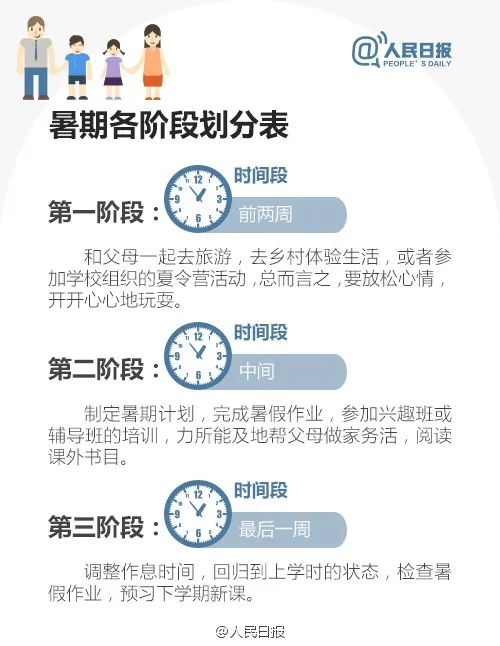 學(xué)霸暑假作息曝光，假期是差距的開始： 你需要這樣一張假期計(jì)劃表（轉(zhuǎn)給家長）